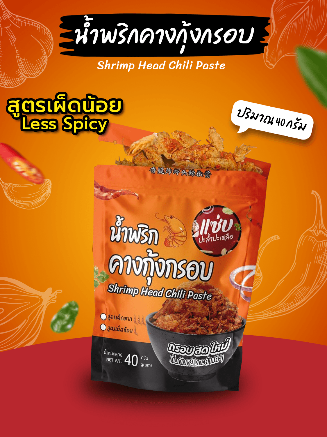 น้ำพริกคางกุ้งกรอบ